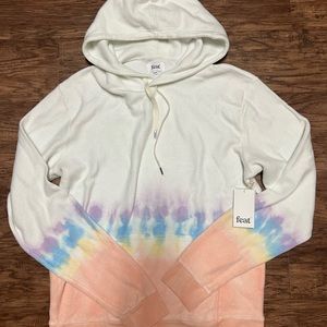 Feat tie dye hoodie
